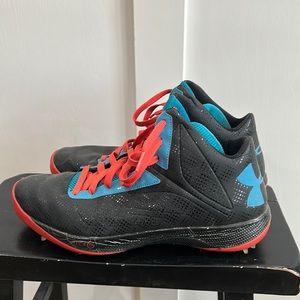 Under Armour Basketball Shoes converted to GOLF Kicks size 15